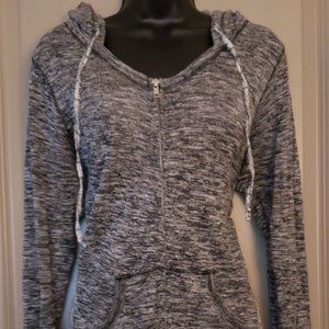 Miss Chievous Grey Lace Hoodie Jacket - XL